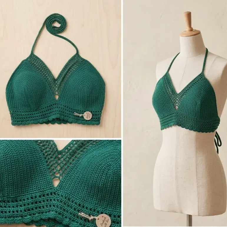 Crochet Crop Top - XL 