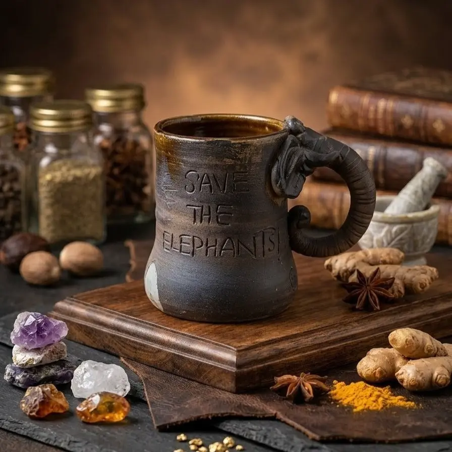 Elephant Leg Mug Brown L 