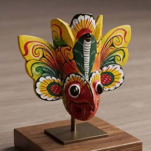 [HI010400062] Gurulu Raaksha Mask 4" 